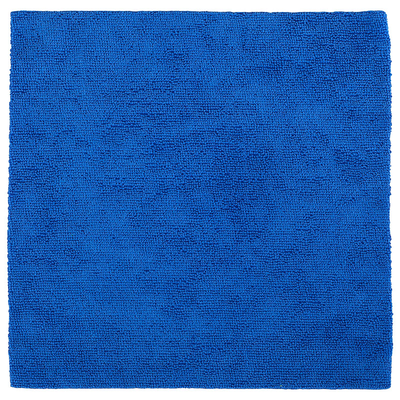 Soft microfiber multi-purpose cloths, roll of 36 units, 30 x 30 cm, blue