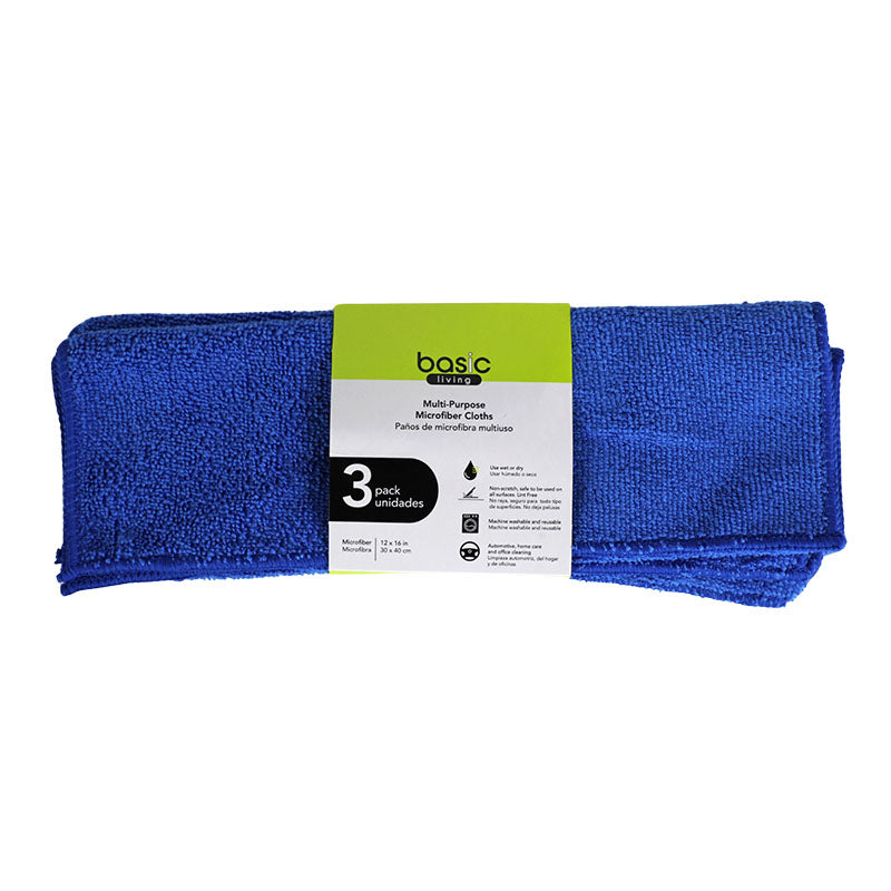 Paños de microfibra 3 uds Basic Living