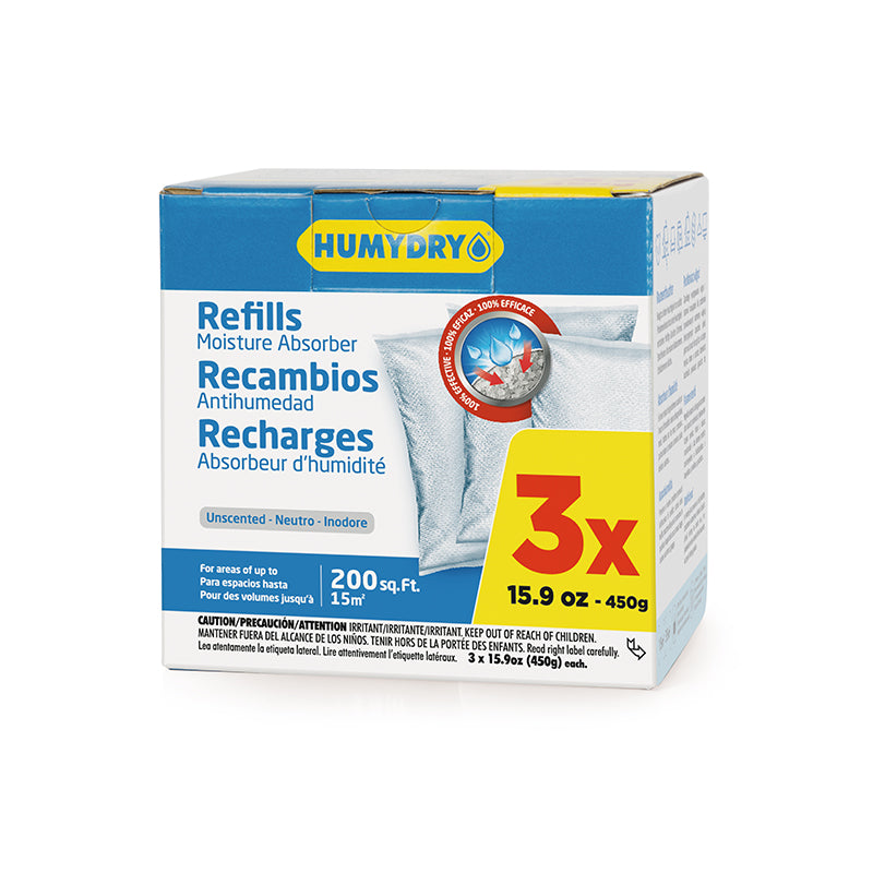 Humydry Dehumidifier Refill Pack 3 x 450 g