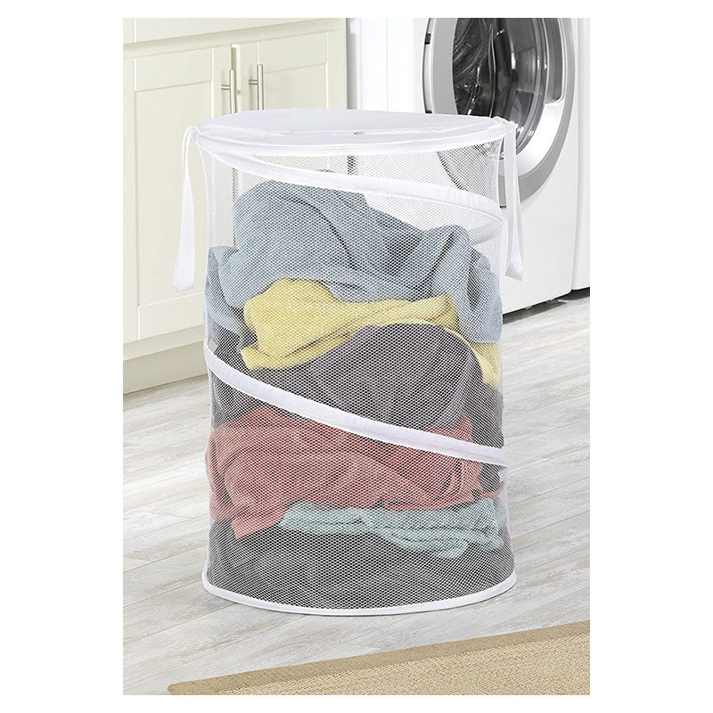 Canasta espiral para ropa blanco