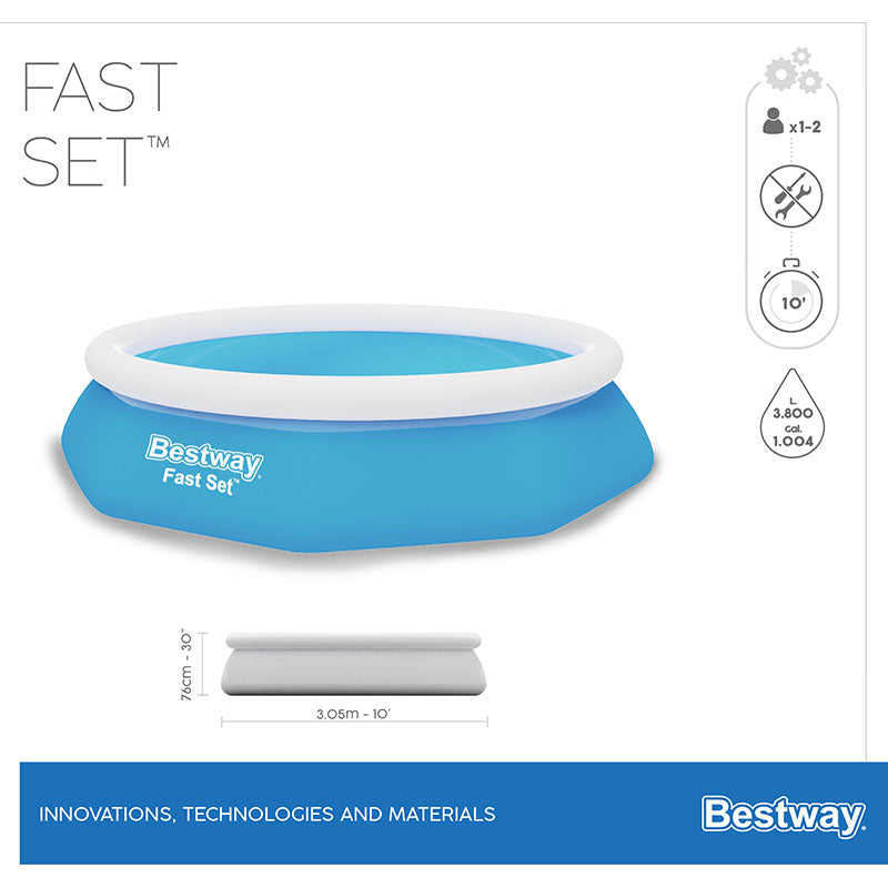 Bestway Fast Set Inflatable Pool 76 x 305 cm