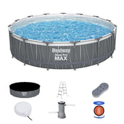 Piscina estructural Steel Pro Max 107 x 457 cm incluye luz LED de colores Bestway