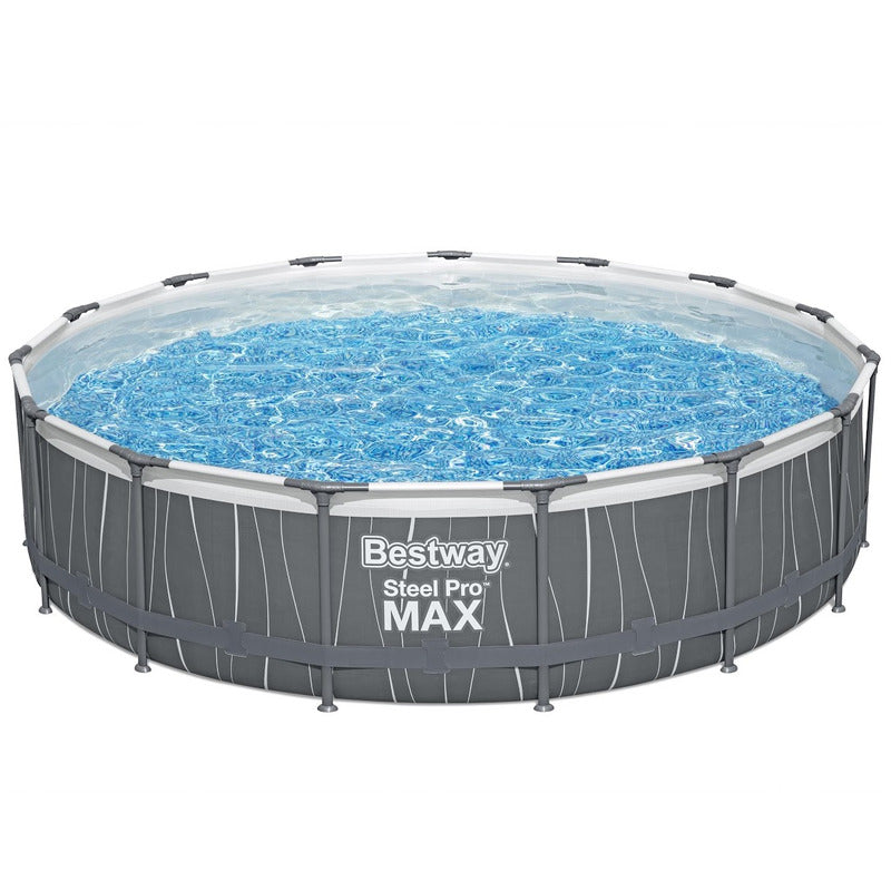 Piscina estructural Steel Pro Max 107 x 457 cm incluye luz LED de colores Bestway