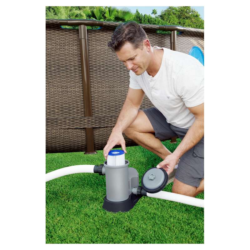 Bestway 1500 gal (5,678 L) swimming pool filter pump