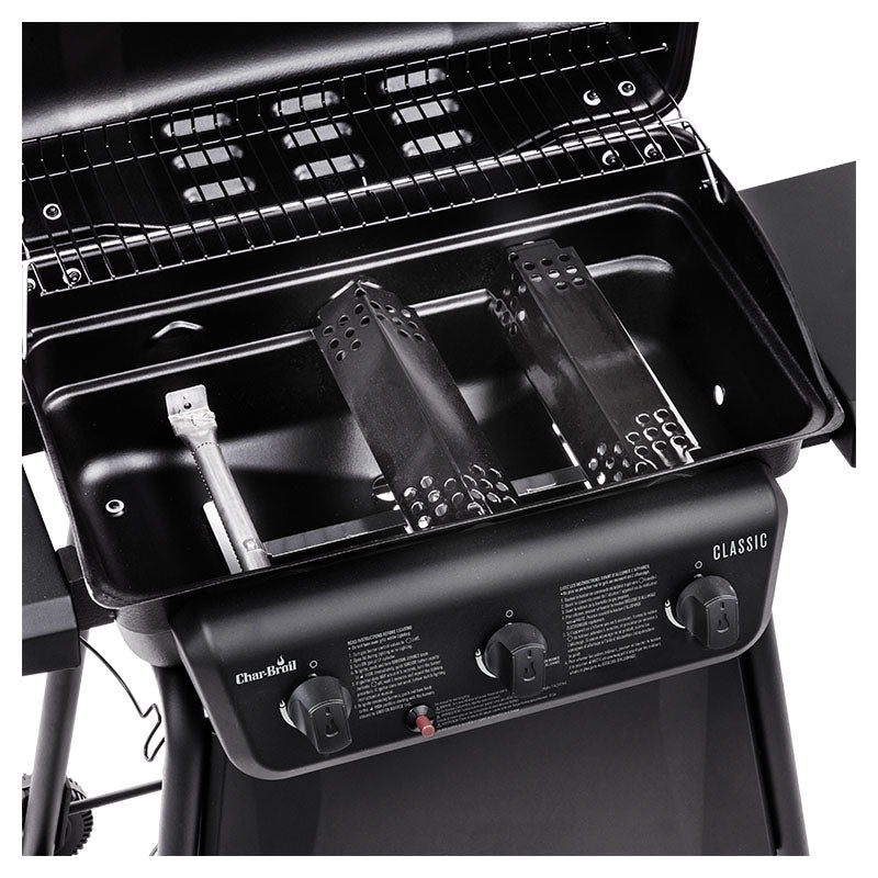 Parrilla de gas 30.000 BTU 3 quemadores + 1 lateral Char-Broil