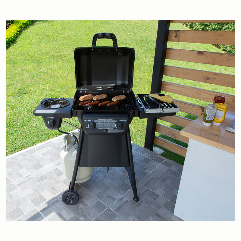 Char-Broil 2-burner + 1 side 20,000 BTU gas grill