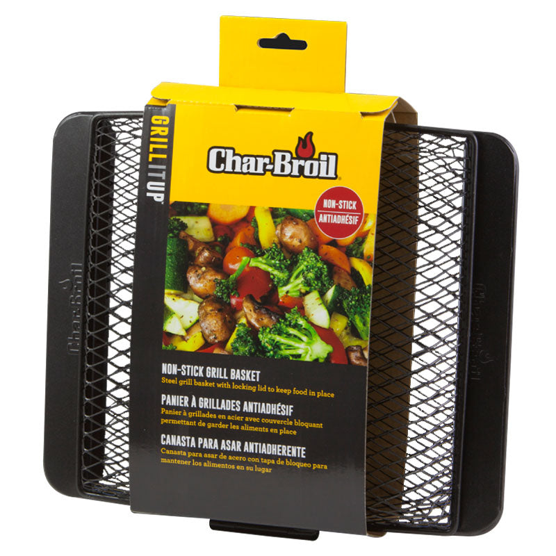 Cesta para verduras antiadherente de acero inoxidable Char-Broil