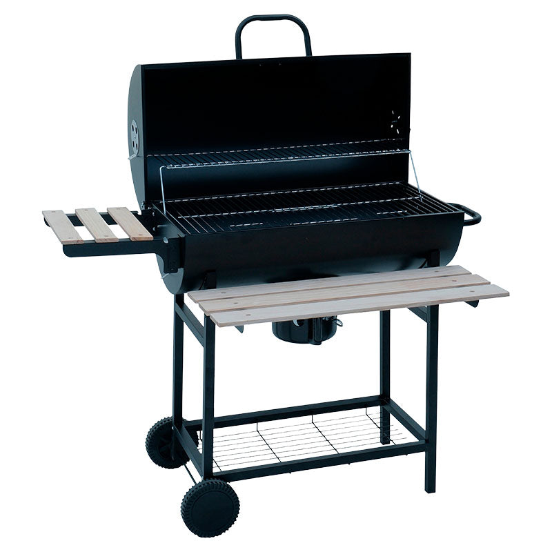 Parrilla de carbón estilo barril 110 x 70 x 102 cm
