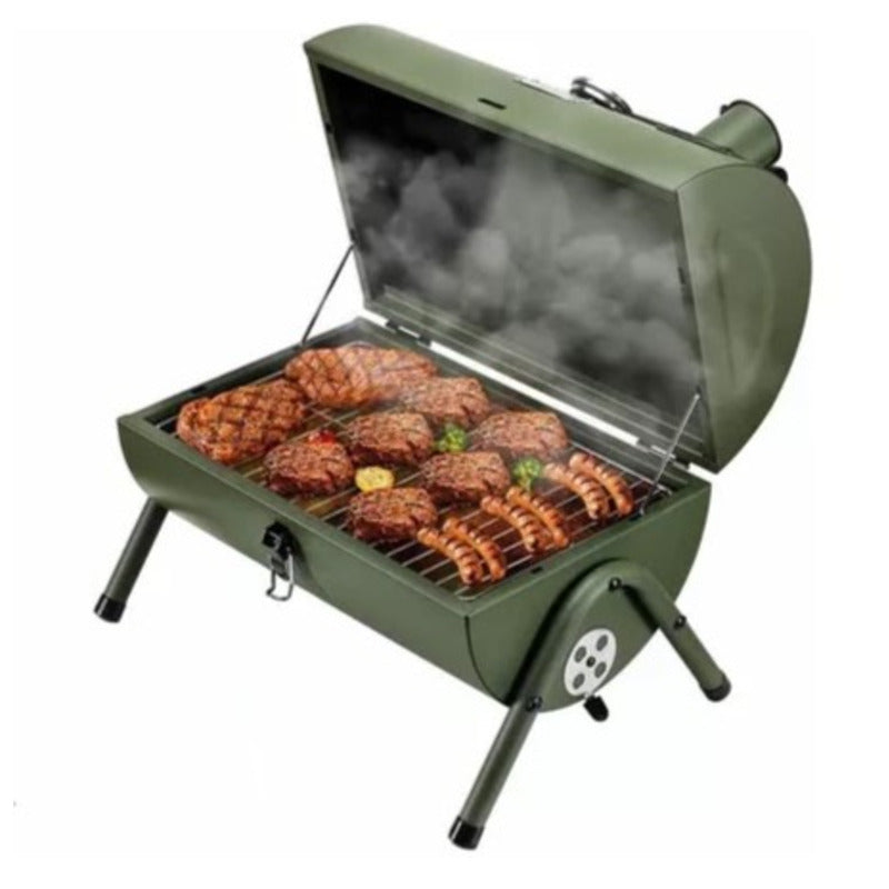Basic Living Green Portable Charcoal Grill