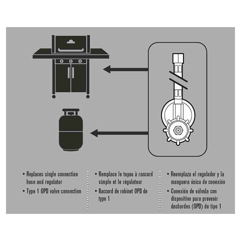 Char-Broil Universal Hose and Regulator
