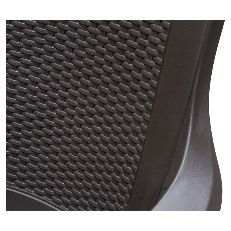 Eternity rattan-style plastic chair with armrests