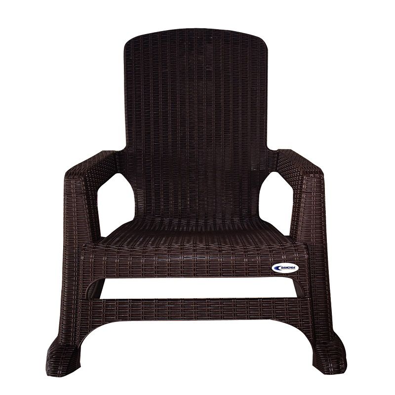Silla mecedora estilo ratán Sanchia