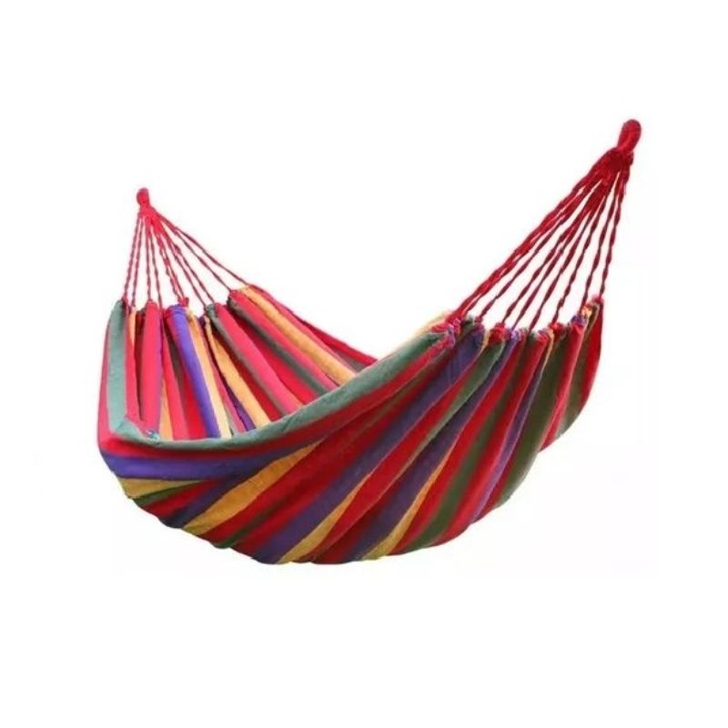 Hamaca algodón 200 x 150 cm multicolor