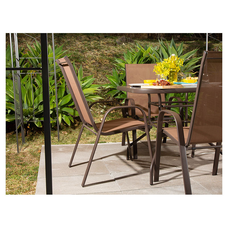 Silla Texline chocolate 68 x 54 x 93 cm