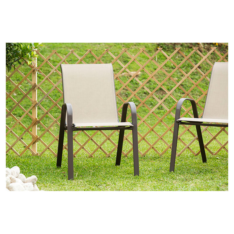 Silla Texline beige 68 x 54 x 93 cm