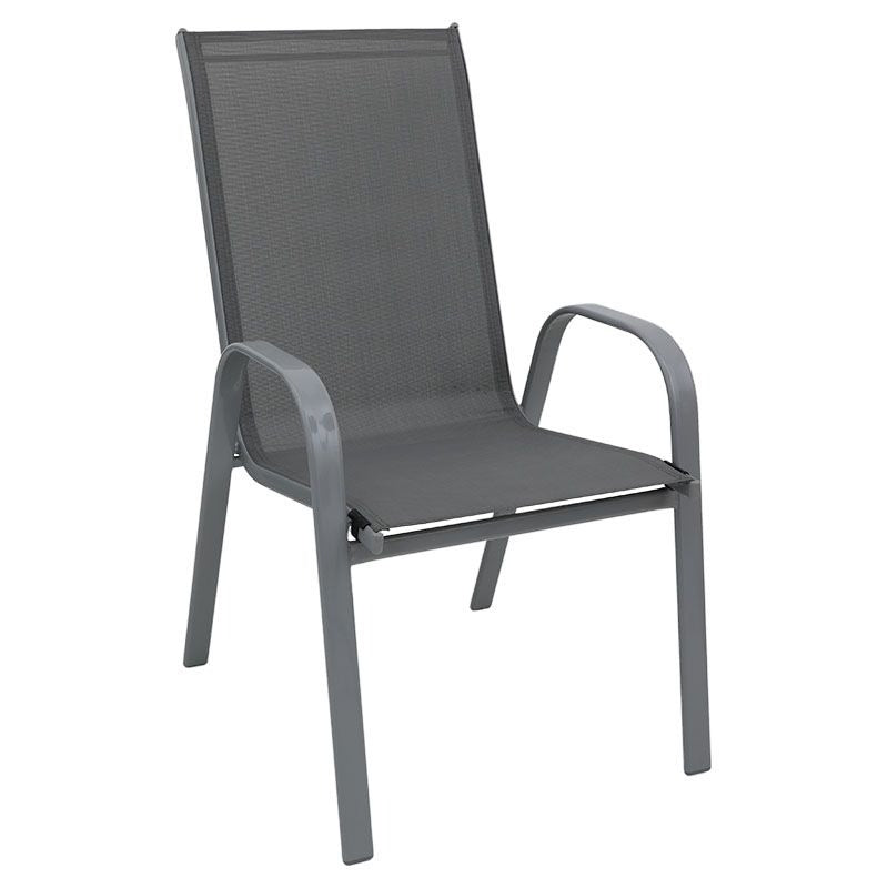 Silla Texline gris de 68 x 54 x 93 cm