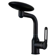 Grifo lavamanos monomando cuello bajo negro mate Aqua Nuova
