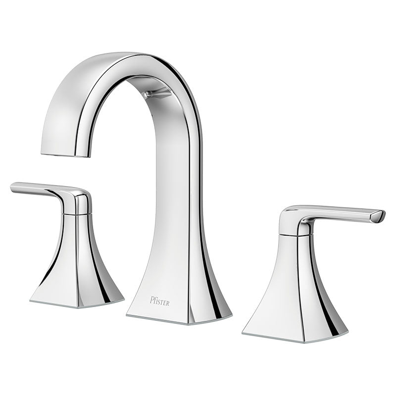 8" Bruxie polished chrome sink faucet