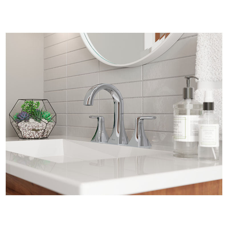 8" Bruxie polished chrome sink faucet