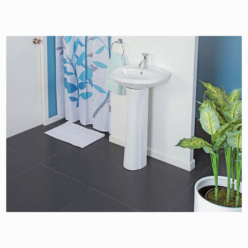 Lavamanos Giona ovalado pedestal blanco 76 x 51 x 41 cm