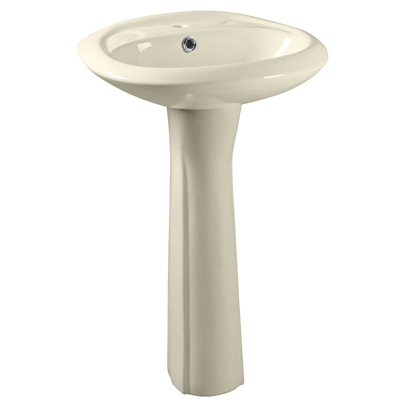 Lavamanos Giona ovalado pedestal bone 76 x 51 x 41,5 cm