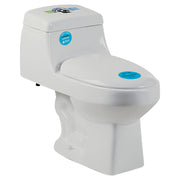 Agri Aqua Nuova elongated one-piece toilet, white, dual flush