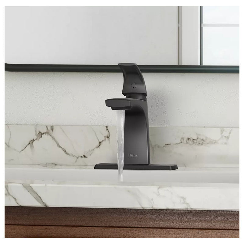 Barci Low-Neck Matte Black Single-Lever Basin Faucet
