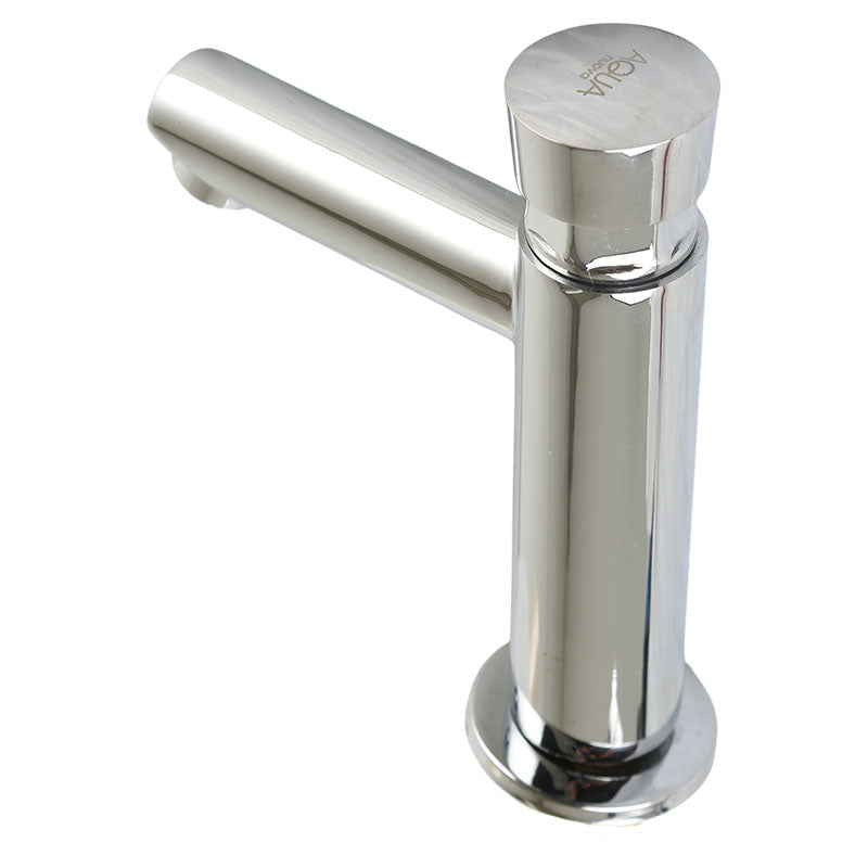 Grifo lavamanos monomando cuello bajo cromado push