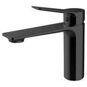 Madrid matte black low-spout single-lever basin faucet