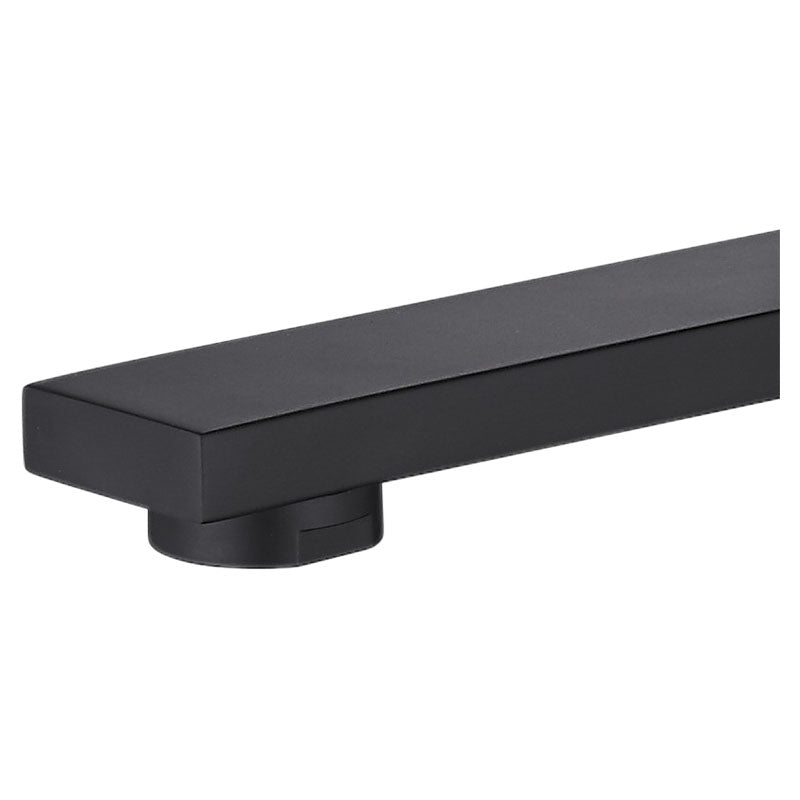 Matte black single-handle high-arc sink faucet