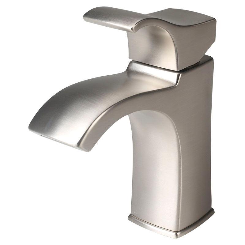 Venturi Low-Arc Single-Handle Bathroom Faucet in Spot Defense Brushed Nickel