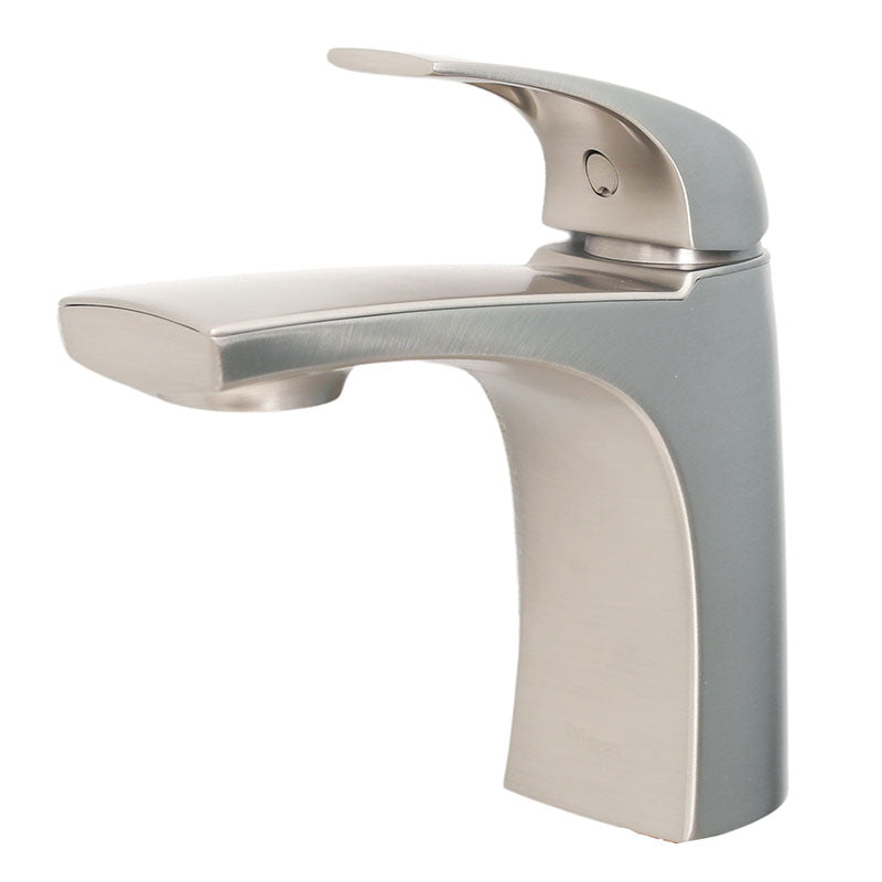 Karci Spot Defense Single-Handle Low Arc Bathroom Faucet in Brushed Nickel