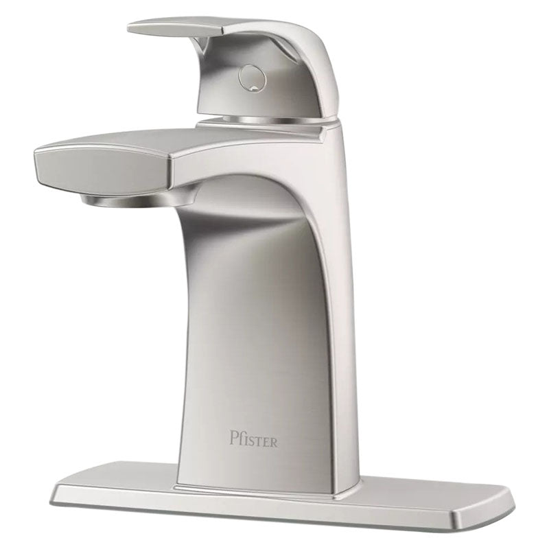 Karci Spot Defense Single-Handle Low Arc Bathroom Faucet in Brushed Nickel