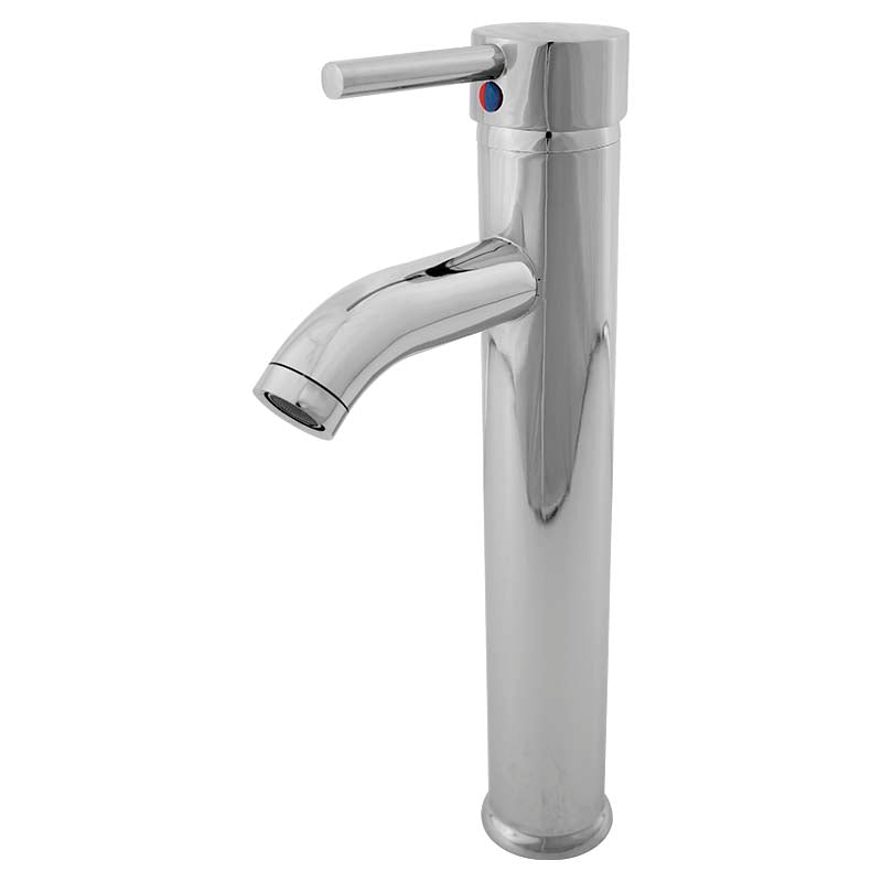 Grifo lavamanos monomando Aqua Nuova cuello alto palanca cromado