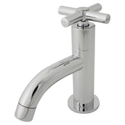 Grifo lavamanos cuello bajo Cross cromo pulido monomando