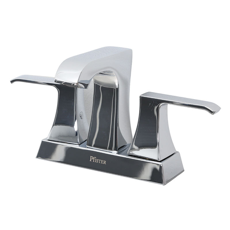 Bacci 4" low-arc two-handle polished chrome lavatory faucet