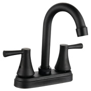 Matte black 4" high-arc bathroom faucet