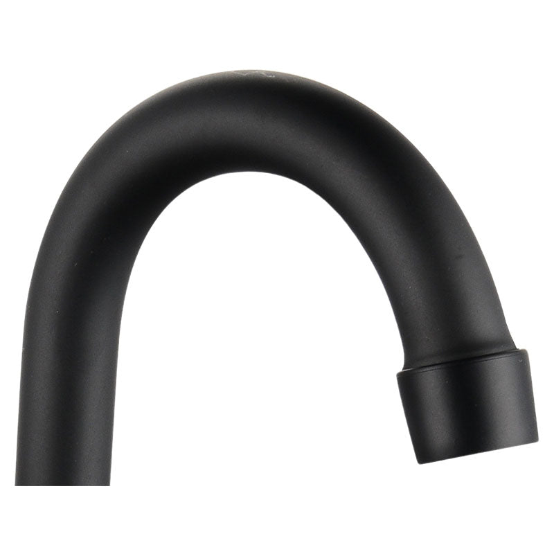 Matte black 4" high-arc bathroom faucet