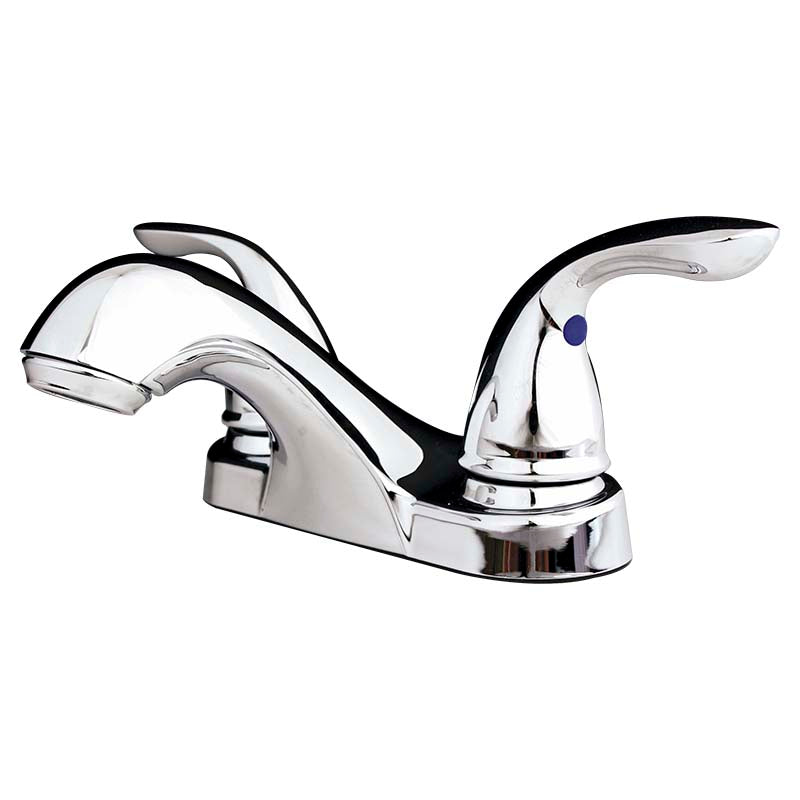 Pfirst Series 4" Two-Handle Low-Arc Lavatory Faucet Polished Chrome