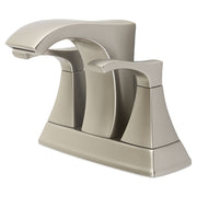 Venturi 4" Low Arc Two-Handle Bathroom Faucet, Spot Defense Brushed Nickel
