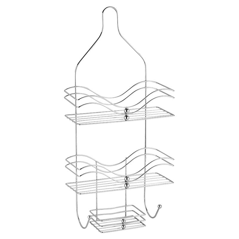 Organizador de ducha metálico 3 niveles cromado 61 x 28 x 12,5 cm