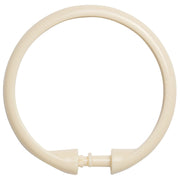 Set 12 ganchos para cortina baño acrílico beige