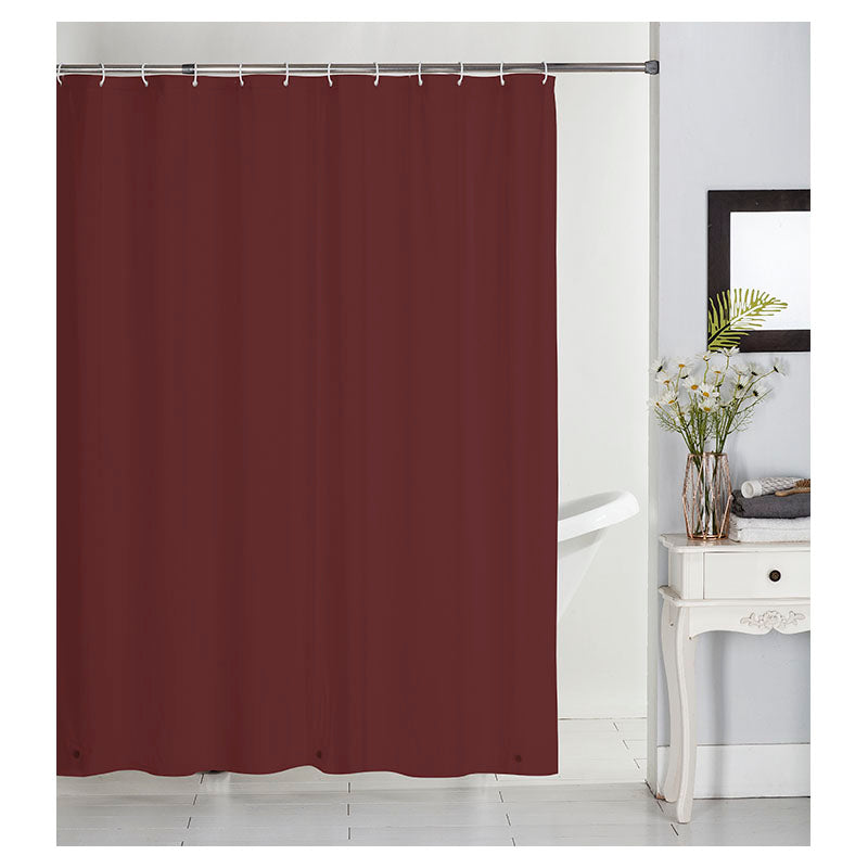 Burgundy Peva Shower Curtain 183 x 183 cm