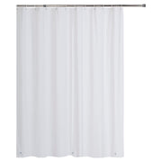 White PEVA shower curtain 183 x 183 cm