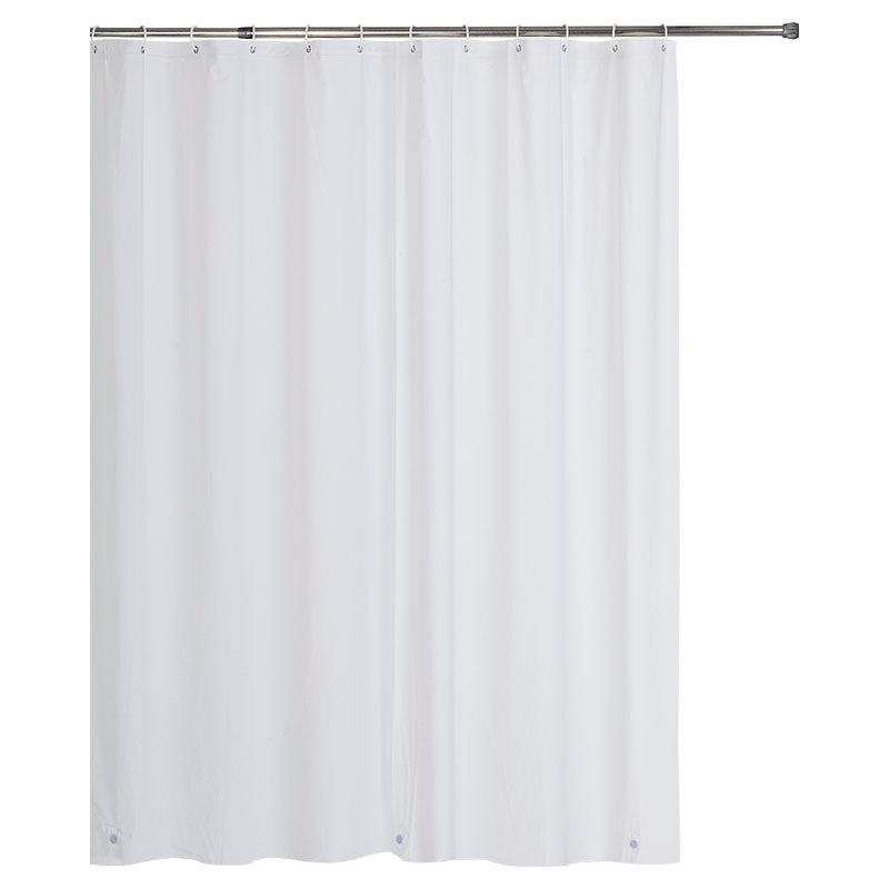 White PEVA shower curtain 183 x 183 cm