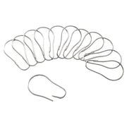 12-piece metal shower hooks