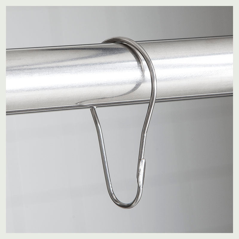 12-piece metal shower hooks