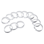 Clear plastic shower curtain hooks 12 pcs
