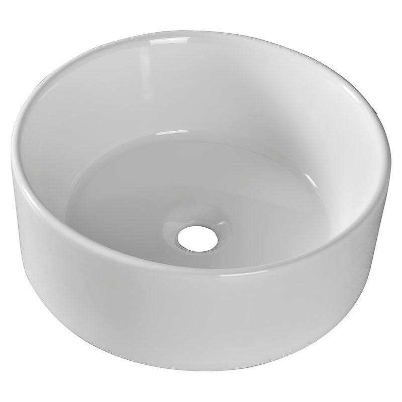 Lavamanos Trigno redondo sobreponer blanco 41 x 41 x 15,5 cm