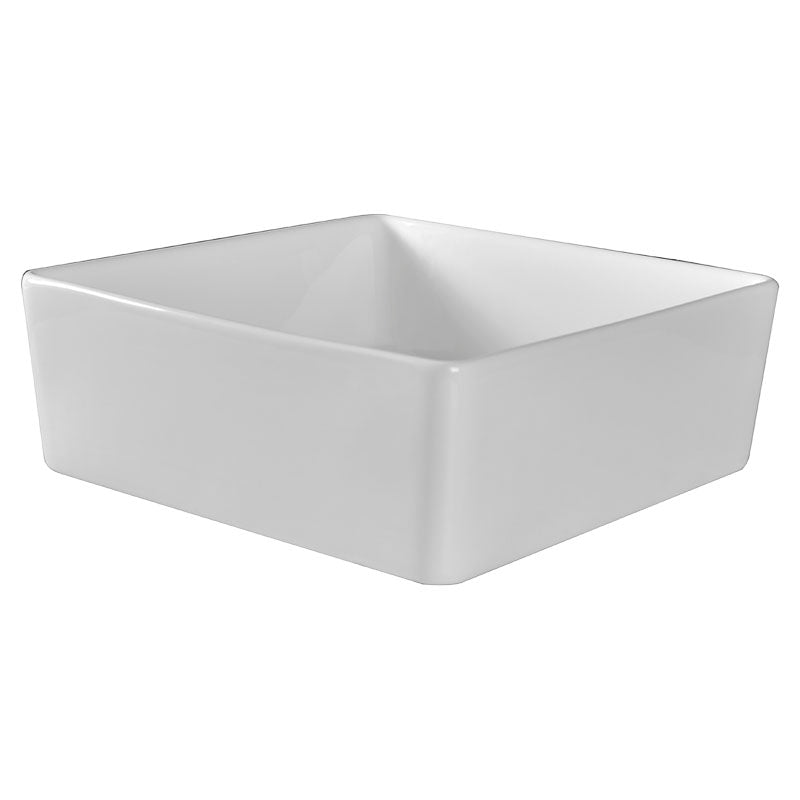 Lavamanos Nure cuadrado sobreponer blanco 13,5 x 38 x 38 cm